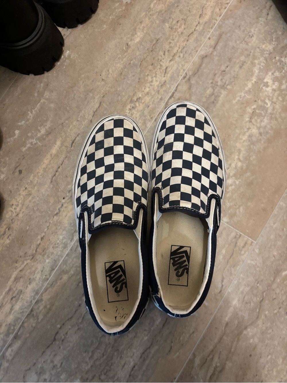 Vans Checkerboard Classic Slip-On - Parisian Night/True White